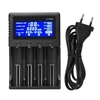 Lii-PD4 chargeur de batterie Intelligent chargeur Intelligent avec 4 fentes de batterie écran LCD pour Ni-MH ni-cd Li-ion Batteries rechargeables
