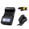 LiitoKala Lii-500 4 Slots LCD Smartest Chargeur de Batterie Kit avec Chargeur de Voiture UE Adaptateur