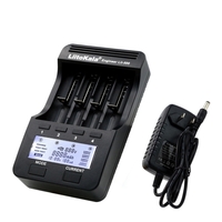 LiitoKala Lii-500 4 Slots LCD Smartest Kit chargeur de batterie avec adaptateur US