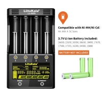 LiitoKala Lii-500S 18650 Chargeur de batterie 4 emplacements LCD Écran tactile Contrôle tactile pour Lithium / NiMH 26650 AA AAA Batterie