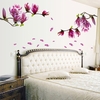 Lily Fleurs Stickers Muraux Live Gallery Belle Belle Amovible DIY Art Décor Stickers Muraux Peintures Murales pour Salon TV Fond Enfants Filles Chambres Chambre Décoration