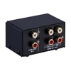 LINEPAUDIO Audio Switcher RCA 2 in 1 Out / 1 in 2 Out A / B Switch Boîte de répartition audio stéréo sans distorsion Prise RCA pour basculer entre les haut-parleurs d