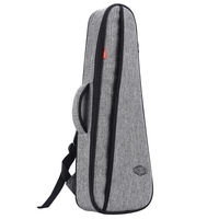 LINGTING 21 pouces / 23 pouces sac à dos universel ukulélé Soprano / Concert Ukelele sac Uke étui rembourrage 18mm avec doubles bretelles réglables