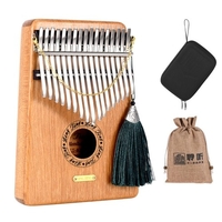 LINGTING K17G Piano à pouce portable à 17 touches Kalimba Mbira G tonalité en bois de santal