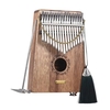 LINGTING K17SEQ 17 touches Piano à Pouce Portable Kalimba Mbira Swartizia Spp Ramassage Intégré En Bois Massif