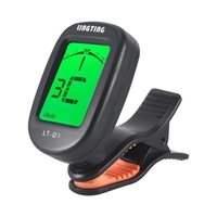 LINGTING LT-01 Mini Tuner Électronique Numérique Clip-On Rotatif 360 °