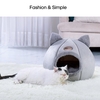 Lit de chat chaud hiver doux et confortable nid d