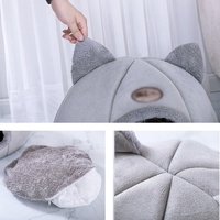 Lit de chat chaud hiver doux et confortable nid d