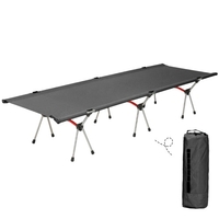 Lit de couchage pliant portatif extérieur de lit de camp de camp pour la randonnée en camping