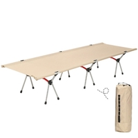 Lit de couchage pliant portatif extérieur de lit de camp de camp pour la randonnée en camping