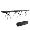 Lit pliant Portable extérieur lit de camping pour une personne 264LB poids de roulement Compact pour pique-nique en plein air Camping randonnée