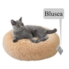 Lit pour animaux de compagnie Blusea Soft en peluche ronde