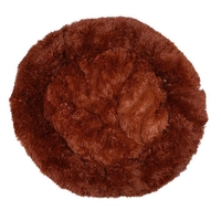 Lit rond en peluche confortable pour chiens et chats