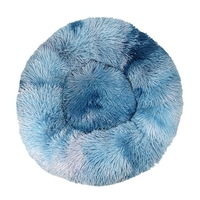 Literie Lit pour chien rond en fausse fourrure en peluche (rose,  16 po)
