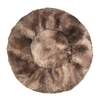 Literie Lit pour chien rond en fausse fourrure en peluche (rose,  16 po)