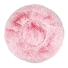 Literie Lit pour chien rond en fausse fourrure en peluche (rose,  16 po)