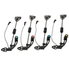 Lixada 4 PCS Set LED Hanger Sensor Swinger Swingers de pêche lumineux dans les affaires Bite Indicateur Carp Pêche Wiggler à pêche Kit