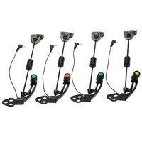 Lixada 4 PCS Set LED Hanger Sensor Swinger Swingers de pêche lumineux dans les affaires Bite Indicateur Carp Pêche Wiggler à pêche Kit