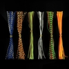 Lixada 10 Bundles / 300pcs 13cm Jupes en caoutchouc de silicone Jupette de pêche Baits Ruban Thread Lures Silicone Jupe Baits Fishing Tackle