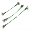 Lixada 10PCS à haute résistance en nylon à revêtement en acier inoxydable Leader Pêche Trace Spinner Équipement de fil de pêche avec Snap et Swivels Trappes de pêche Soins