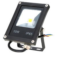Lixada 10W 85-265V AC IP65 ultra-mince LED Flood Light avec jeu plein air jardin Tunnel Square Yard paysage éclairage CE RoHs