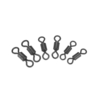 Lixada 150pc / lot 2 3 4 Pivot Swivels Rolling Swivel Connector Solid Rings Accessoires de pêche en mer