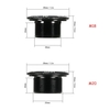 Lixada 1pc M18 / M20 vélo vélo VTT VTT Crank Boulon creux de fixation Boulon Cap Manivelle Vis en alliage d