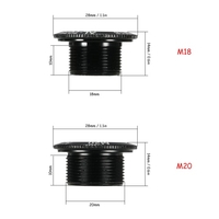 Lixada 1pc M18 / M20 vélo vélo VTT VTT Crank Boulon creux de fixation Boulon Cap Manivelle Vis en alliage d
