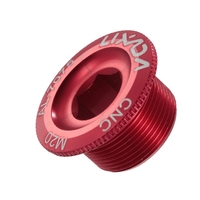 Lixada 1pc M18 / M20 vélo vélo VTT VTT Crank Boulon creux de fixation Boulon Cap Manivelle Vis en alliage d