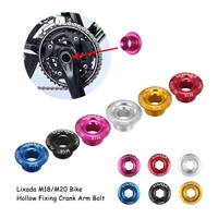 Lixada 1pc M18 / M20 Vélo VTT Vélo VTT Crank Boulon creux de fixation manivelle Bras Boulon Vis en alliage d