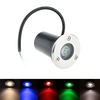 Lixada 1W 12V DC IP67 LED lampe souterrains étanches haute puissance trempé verre place extérieure de jardin paysage CE RoHs