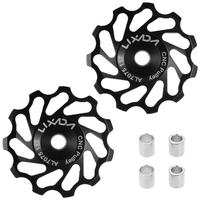 Lixada 2 pièces vtt vélo de route poulie en céramique 7075 alliage d
