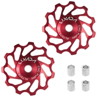 Lixada 2 pièces vtt vélo de route poulie en céramique 7075 alliage d