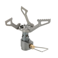 Lixada 25g Super léger Mini poche en alliage de titane en alliage de titane Brûleur de cuisine en plein air Poêle à gaz pliante BRS-3000T 2700W