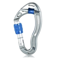 Lixada 25KN Snag Livraison Mousqueton D Forme Mousqueton Clip Rapide Équipement Vis Serrure Camping Escalade Randonnée Voyage Hamac Porte-clés Mousqueton