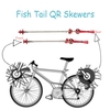 Lixada 2Pcs vélo ultra-léger brochettes blocage rapide titane essieu QR brochette montagne vélo cycliste vélo MTB roue moyeu brochettes