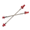 Lixada 2Pcs vélo ultra-léger brochettes blocage rapide titane essieu QR brochette montagne vélo cycliste vélo MTB roue moyeu brochettes