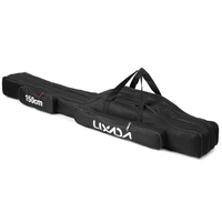 Lixada 3 couches sac de canne à pêche canne pliante Portable étui de transport moulinet de pêche sac de rangement étui