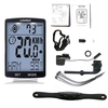 LIXADA 3 en 1 ordinateur de vélo sans fil écran LCD multifonctionnel ordinateur de vélo avec capteur de fréquence cardiaque compteur de vitesse de vélo de montagne odomètre IPX7 cyclisme étanche chronomètre de température mesurable