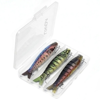 LIXADA 3 Packs Bionic Multi Articulé Hard Bait S Leurre de pêche d
