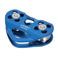 Lixada 30kN Zipline câble Trolley Poulie avec roulement à billes Escalade Spéléologie Aloft travail Rescue