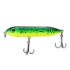 Lixada 3D Eyes Lifelike leurre de pêche 100mm / 12.4g Crayon Popper Leurres Wobbler artificielle Dur Bait avec Crochets Anneau