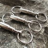 Lixada 5pcs prime dégagement rapide Tirez-Apart clé amovible pratique Porte-clés détachable Keychain accessoire avec deux a nneaux séparés