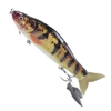 LIXADA 6.5 in / 2.0 oz leurres de pêche flottants appâts de glissement dur avec queues souples leurres coulissants avec hameçon triple appât de pêche réaliste yeux 3D appâts artificiels appâts artificiels Crankbait Bass Fishing Tackle
