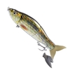 LIXADA 6.5 in / 2.0 oz leurres de pêche flottants appâts de glissement dur avec queues souples leurres coulissants avec hameçon triple appât de pêche réaliste yeux 3D appâts artificiels appâts artificiels Crankbait Bass Fishing Tackle