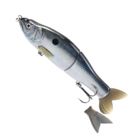 LIXADA 6.5 in / 2.2 oz leurres de pêche coulant leurres de glissement corps dur avec queues souples glisser leurres Shad avec hameçon triple appât de pêche réaliste appât de pêche 3D yeux appâts artificiels matériel de pêche au manivelle