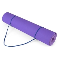Lixada 72.05 × 24.01in Portable Double bicolore Yoga Mat Épaissir Tapis de sport Tapis d