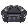 Lixada 90W 9LEDs RGBW Lumière Scène Coulissante Automatique Contrôle Sonore Rotatif Automatique