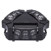 Lixada 90W 9LEDs RGBW Lumière Scène Coulissante Automatique Contrôle Sonore Rotatif Automatique