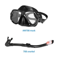 Lixada adultes masque de plongée libre tuba anti-buée plongée masque de plongée en apnée ensemble masque de plongée sous-marine verre trempé lunettes pour hommes